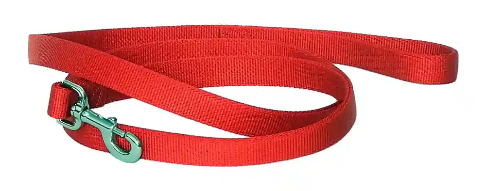 Double-ply Dog Leash, Red, 1" X 06'