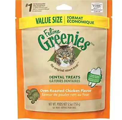 Feline Dental Oven Roasted Chicken Flavor Cat Treats 5.5-oz
