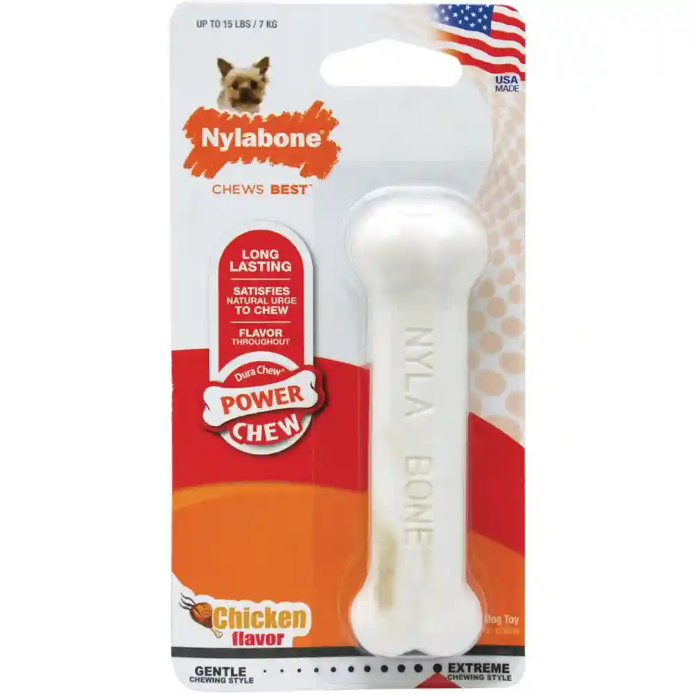 Durachew Chicken Flavor Bone Dog Toy Petite