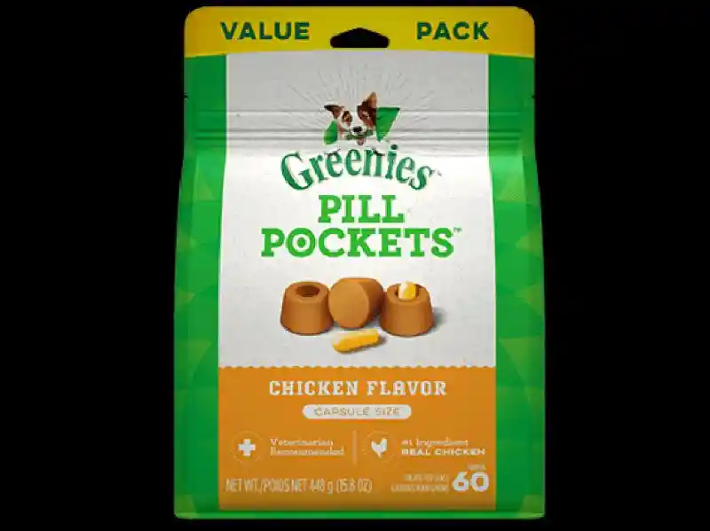 Pill Pockets Canine Chicken Flavor Dog Treats For Capsules 15.8-oz