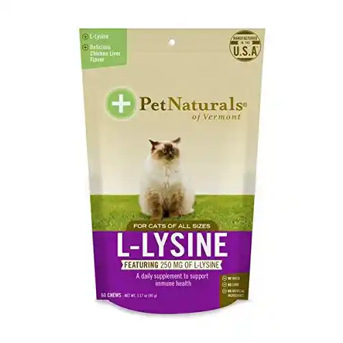 Pet Naturals Cat L-lysine 3.74 Oz. 60 Count