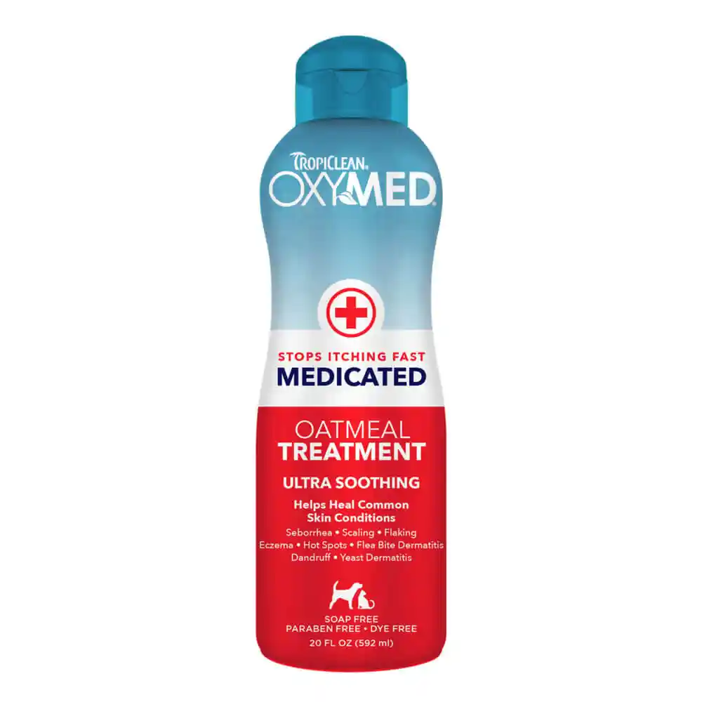 Oxymed Medicated Oatmeal Dog & Cat Treatment Rinse 20-oz