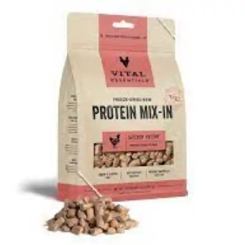 Freeze-dried Raw Protein Mix-in Chicken Recipe Mini Nibs Topper For Dogs - 6oz