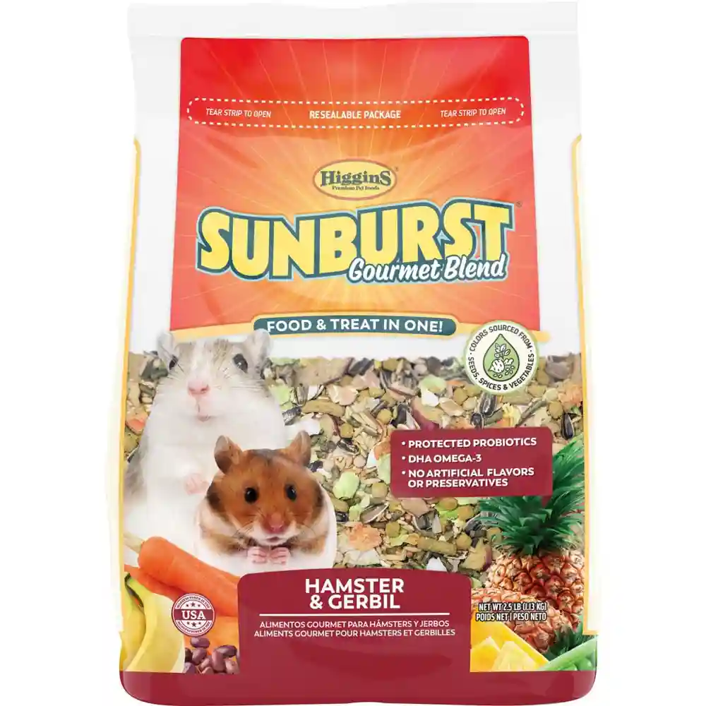 Sunburst Hamster Gerbil Food 2.5 Lbs