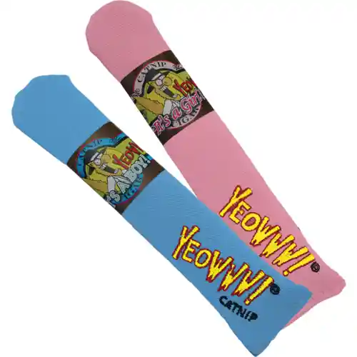 Yeowww! Cat It's a Girl Pink Catnip Cigar Toy