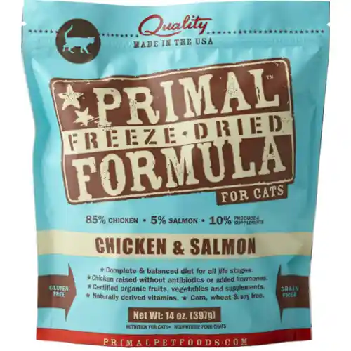 Freeze Dried Nuggets Grain Free Chicken & Salmon Formula Cat Food 14-oz
