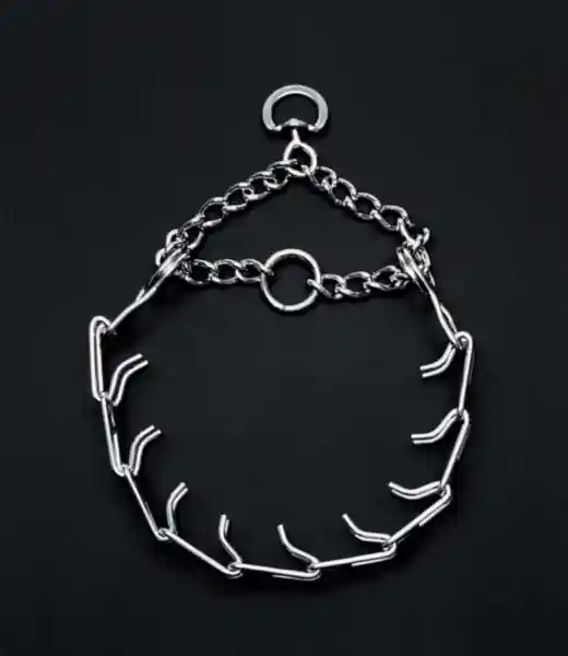 Dog Prong Training Collar, Chrome, 4.0 Mm X 22"