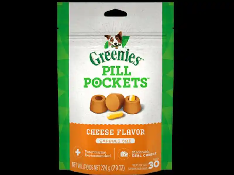 Pill Pockets Capsule Size Cheese Dog Treat - 7.9oz Pouch