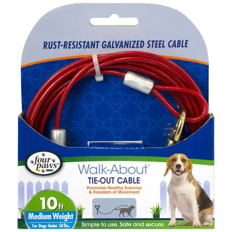 Cable Tieoutcable Tieout 50lbs Red 10'
