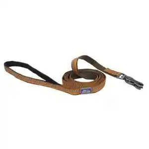 Reflective Dog Leash With Scissor Snap, Campfire Orange, 5/8" X 6'