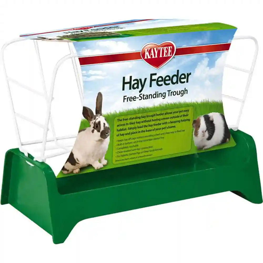 Kaytee Free Stand Trough Hay Feeder Assorted