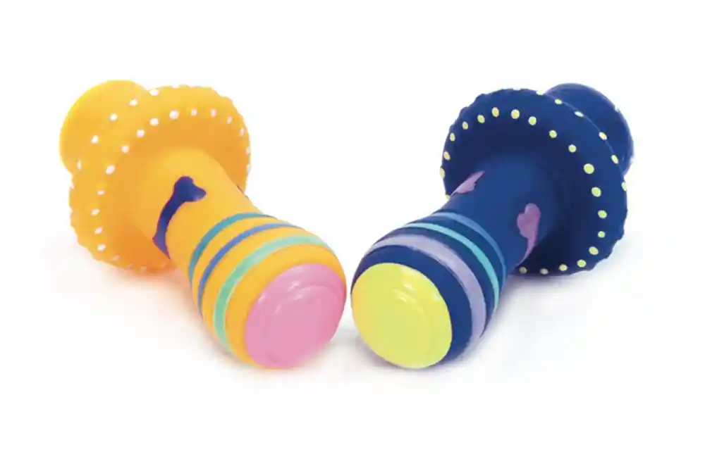Vinyl Puppy Pacifier Toy, No Color, 3.5"
