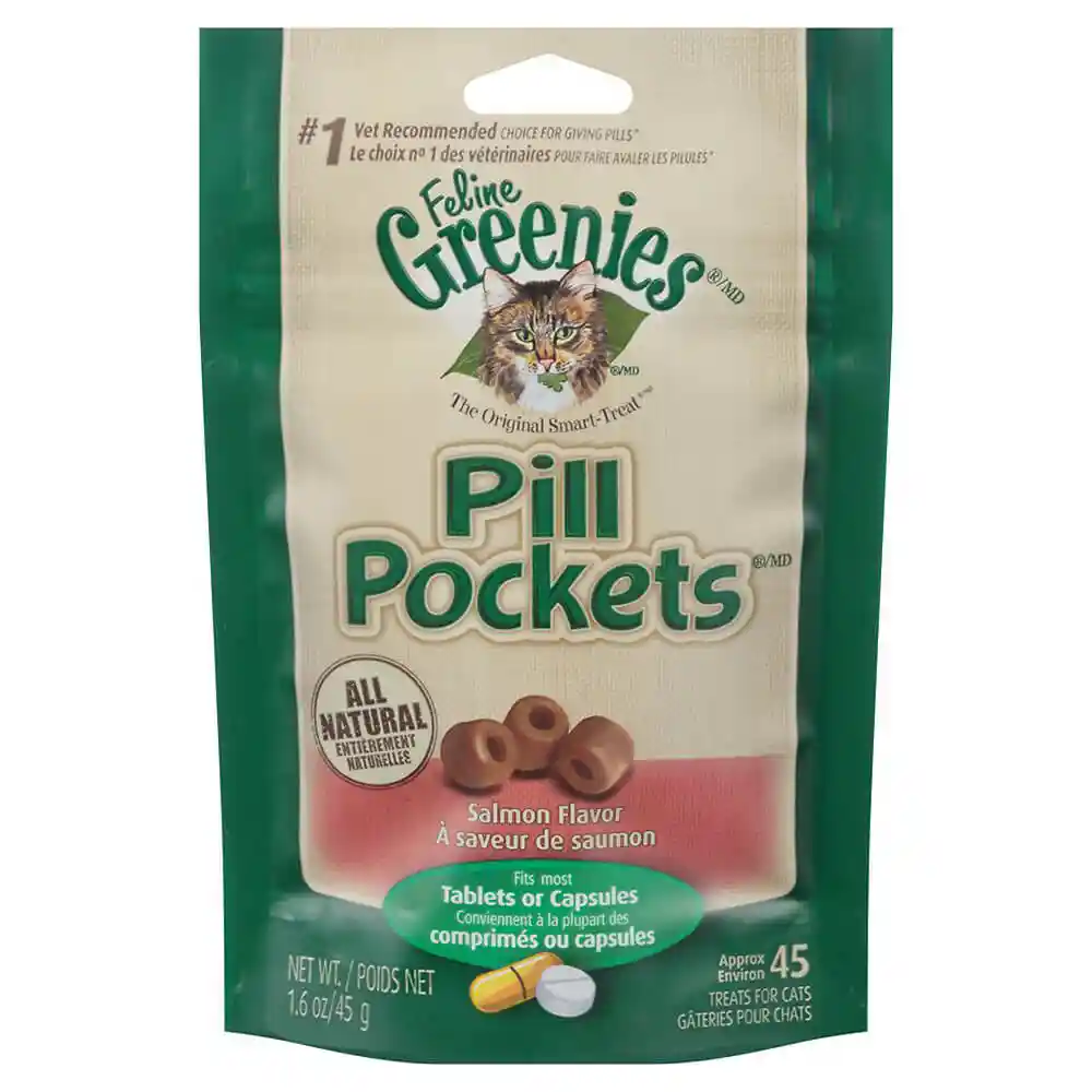 Pill Pocket Feline Salmon Flavor Cat Treats 1.6-oz
