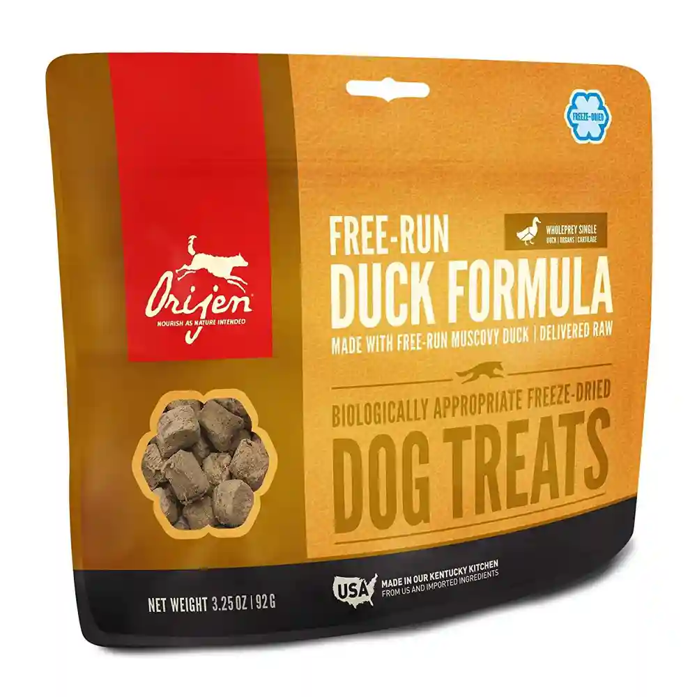 Freeze-dried Dog Treats, Free-run Duck, Biologically Appropriate & Grain Free 3.25-oz