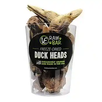Raw Bar Freeze-dried Duck Head Treat For Dogs 1 Duck Head
