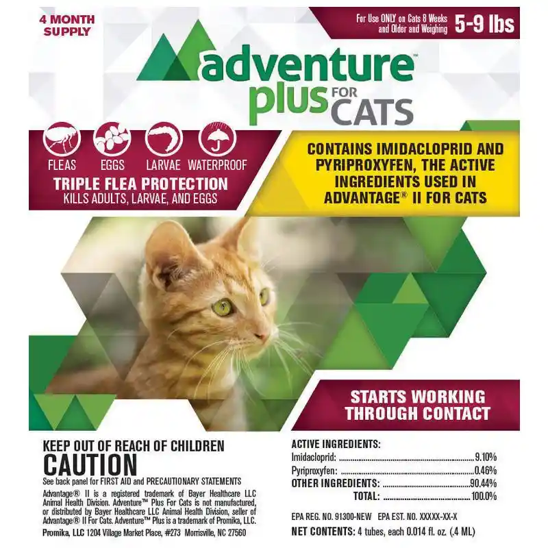 Adventure Plus For Cats 4-pack 5 to 9 Pounds