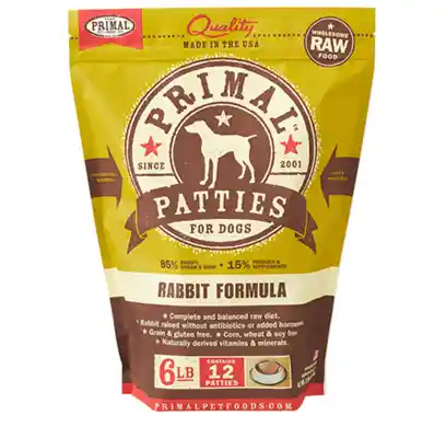Raw Frozen Canine Rabbit Formula Nuggets Dog Food 6-lb