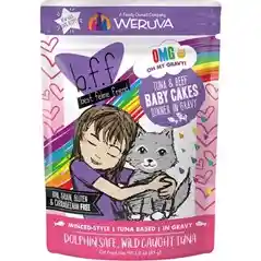 Bff Tuna & Beef Baby Cakes Recipe Pouches Wet Cat Food 3-oz