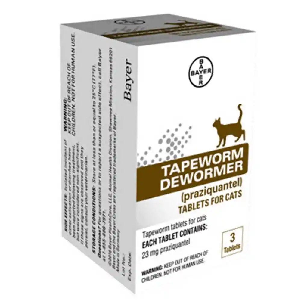 Tapeworm Dewormer Cat 3ct