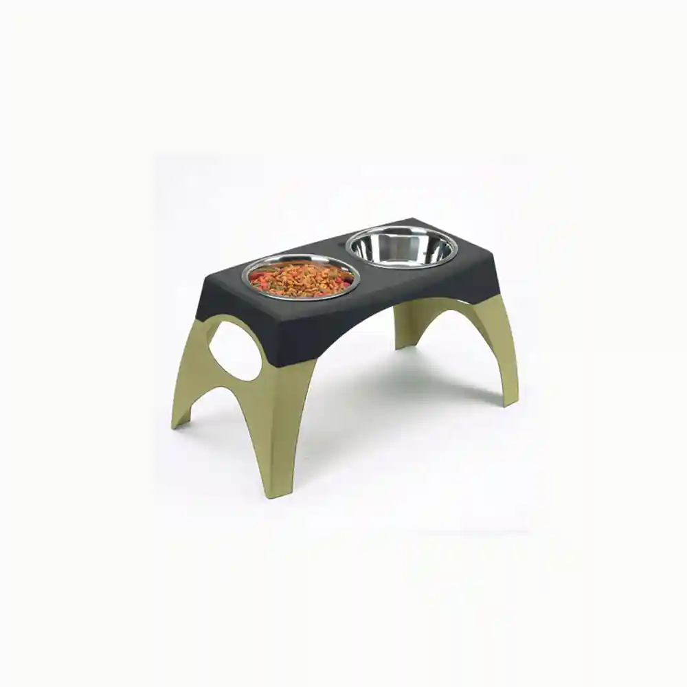 Elevated Feeder - Multi-pack, Grey And Black, X-large