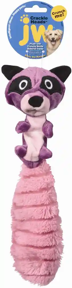 Crackle Heads Plush Ricky Raccoon Medium