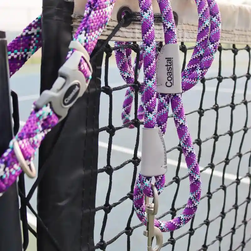 Pro Active Adjustable Woven Reflective Dog Collar Woven Violet 3/4 X 12-18-in