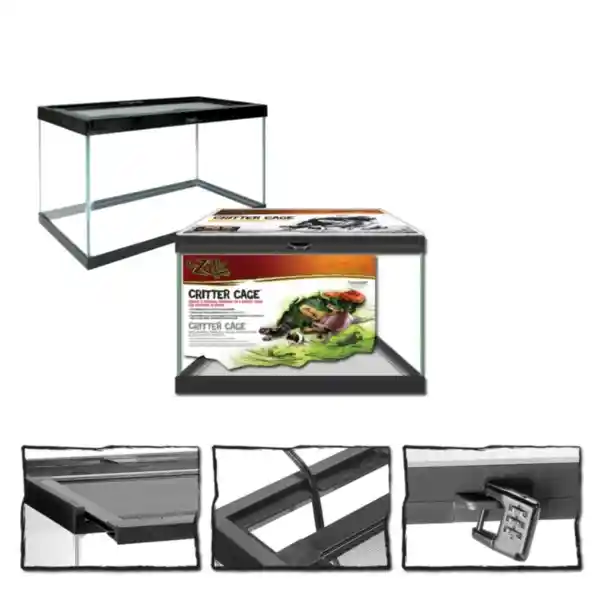 Zilla Black Critter Cage 5.5 Gallon