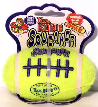 Air Kong Squeaker Football Smallall Yellow