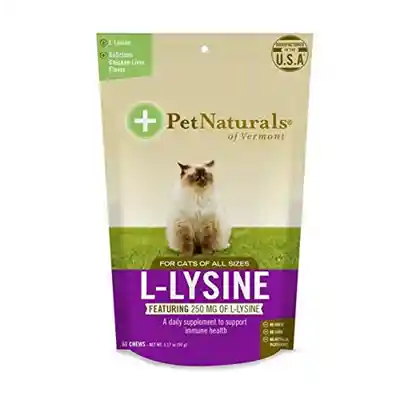 Pet Naturals Cat L-lysine 3.74 Oz. 60 Count