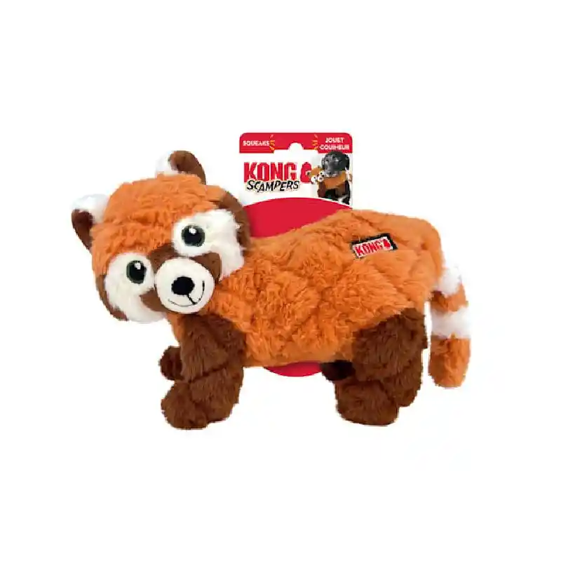 Kong Scamper Red Panda Brwn Md