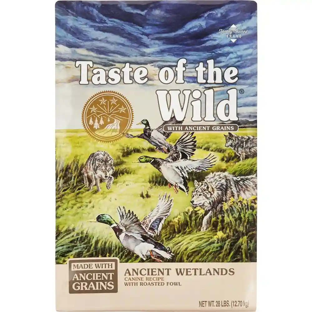 Ancient Wetlands Roasted Fowl & Ancient Grain Recipe Dry Dog Food 28-lb