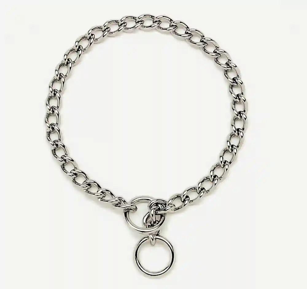Chain Training Dog Collar, Chrome, 1.5 Mm X 10"