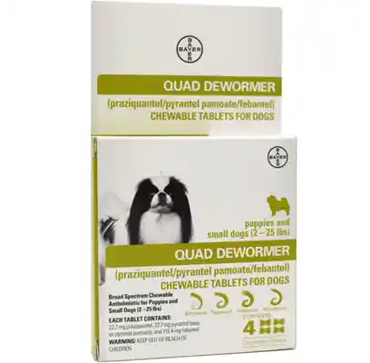 Quad De Wormer Md Dog 2ct 68mg