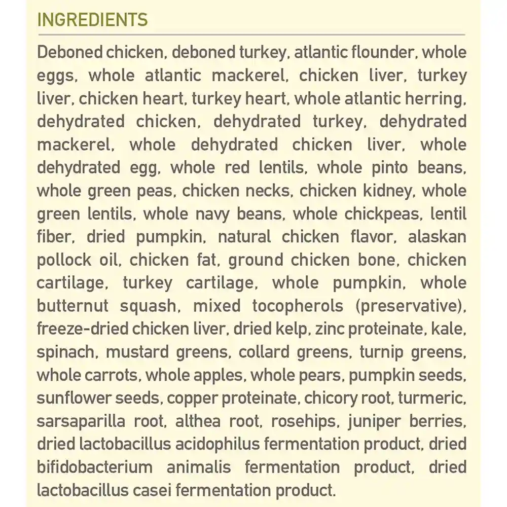 Dry Dog Food, Senior, Biologically Appropriate & Grain Free 13-lb