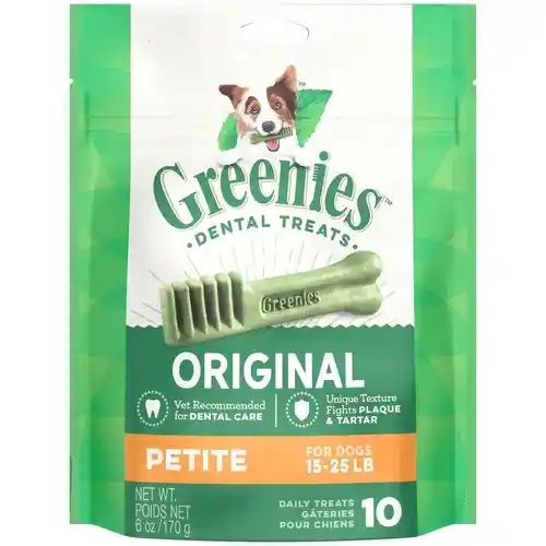 Original Petite Dental Dog Chews 6-oz
