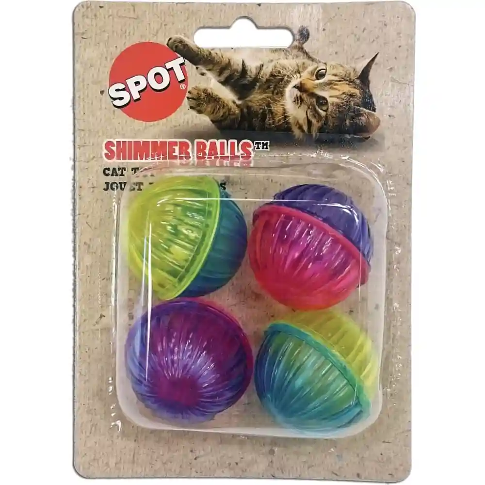 Spot Cat Shimmer Ball 4 Pack