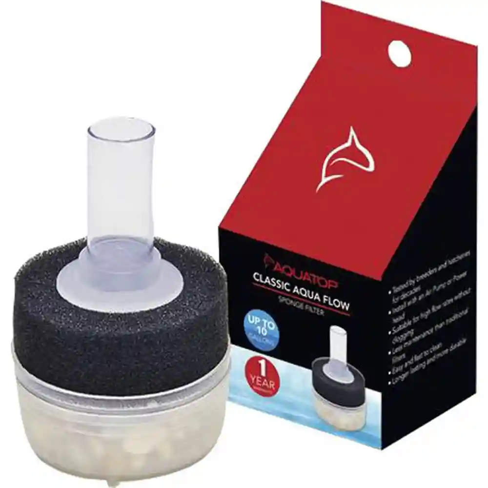Classic Aqua Flow Sponge Aquarium Filter 10 Gal
