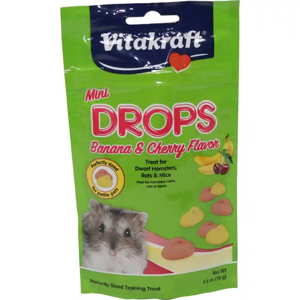 2.5 Oz. Banana & Cherry Mini Drops - Small Animals