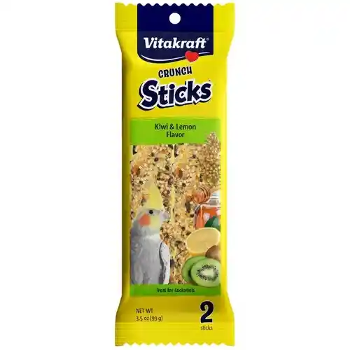 3.5 Oz. Crunch Sticks - Kiwi & Lemon Flavor - Cockatiels