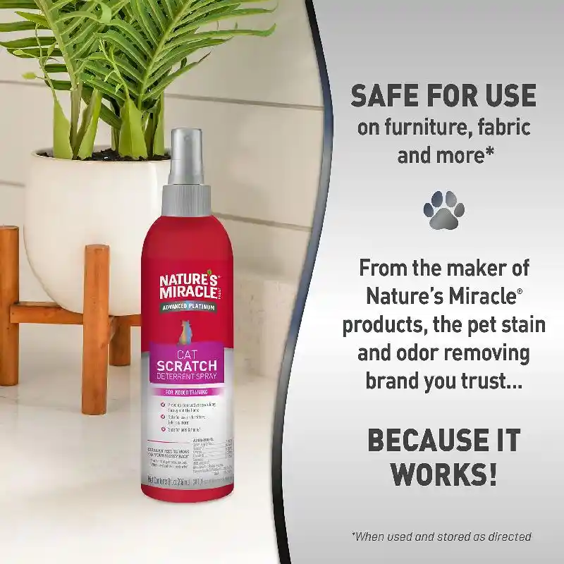 Nature's Miracle Scratch Deterrent Spray 8 Oz
