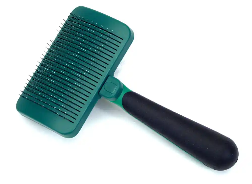 Dog Self-cleaning Slicker Brush, No Color, Medium