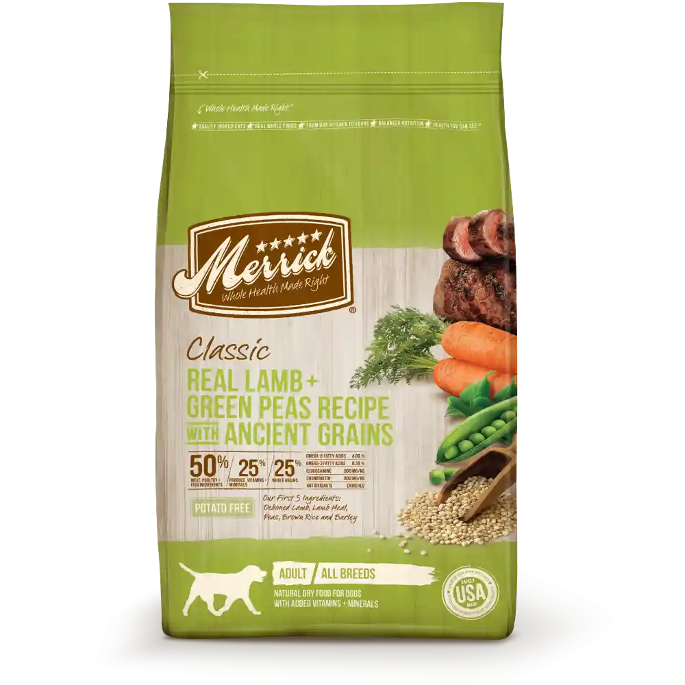 Classic Real Lamb & Green Peas With Ancient Grains Dry Dog Food 25-lb
