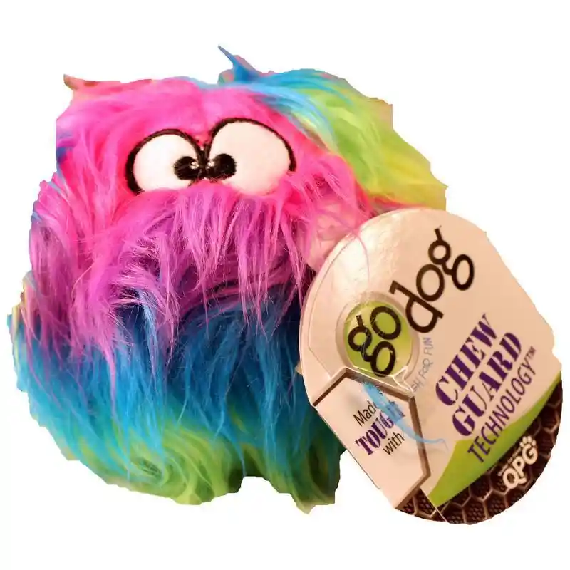 Godog Furballz With Chew Guard Rainbow Small
