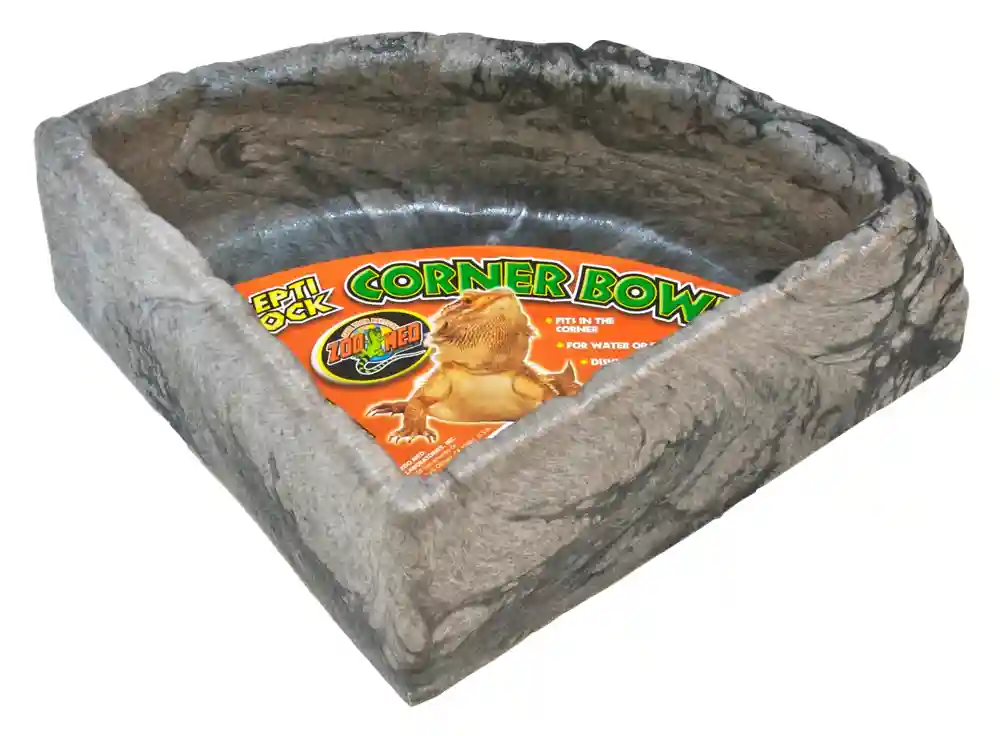 Zoomed Repti Rock Corner Water Dish Large