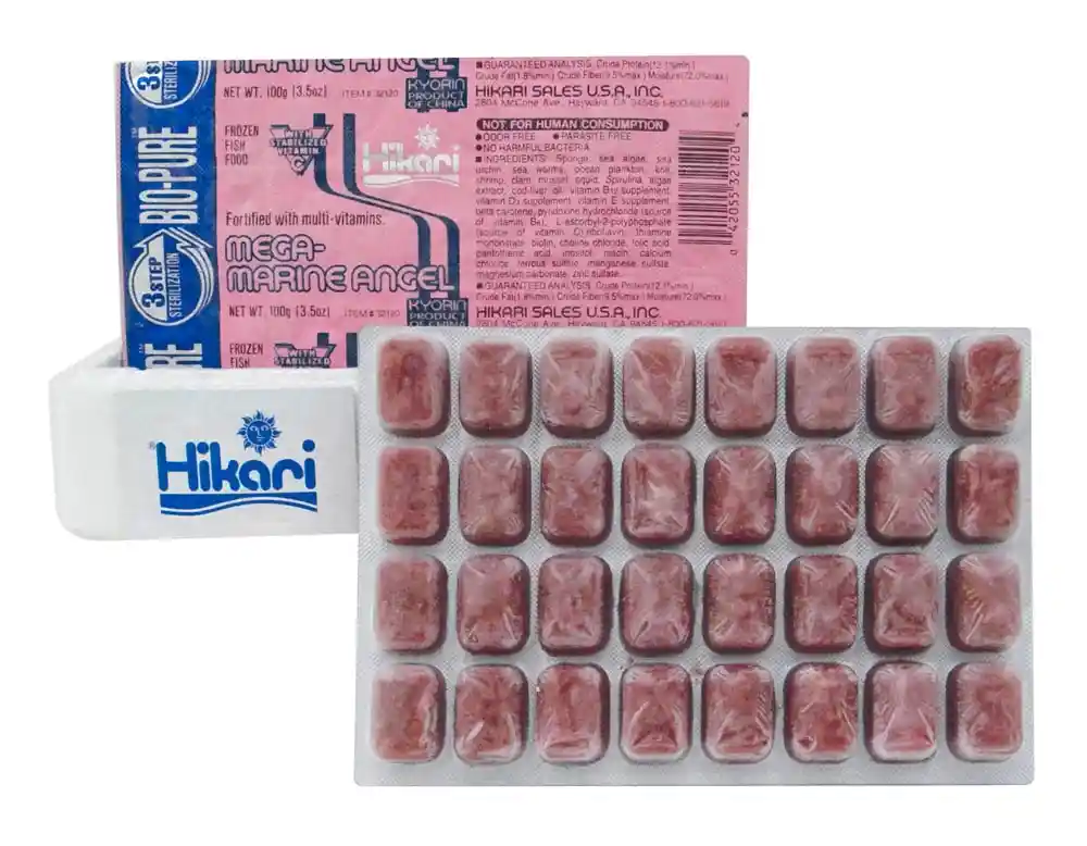 Hikari Frozen Mega Marine Angel Cubes 3.5 Oz