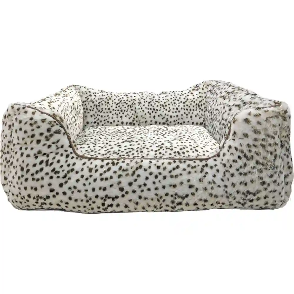 Sleep Zone Snow Leopard Step In Bed Snow Leopard 18 Inch