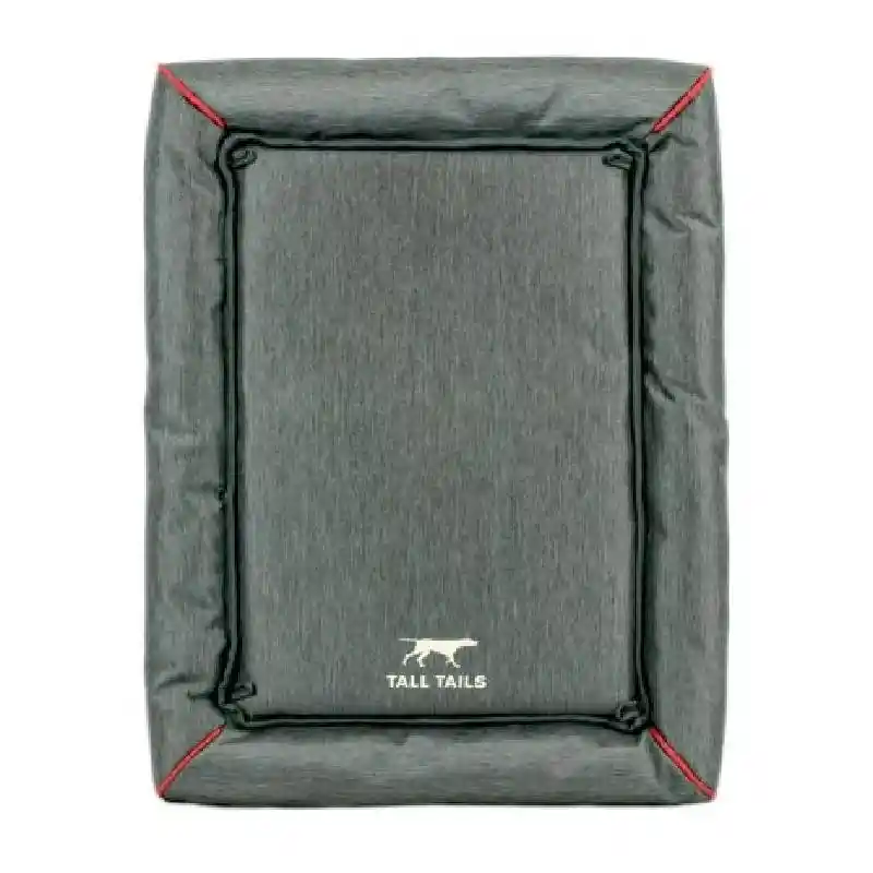 Tall Tails Bed Crate Pad Deluxe With Bungee Balls Gray Small 24x18