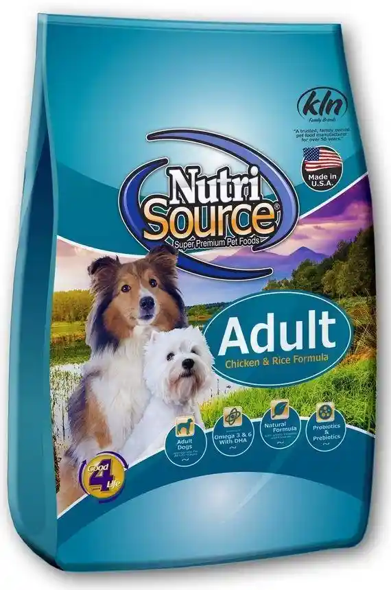 Adult Chicken & Rice Dry Dog Food 15-lb