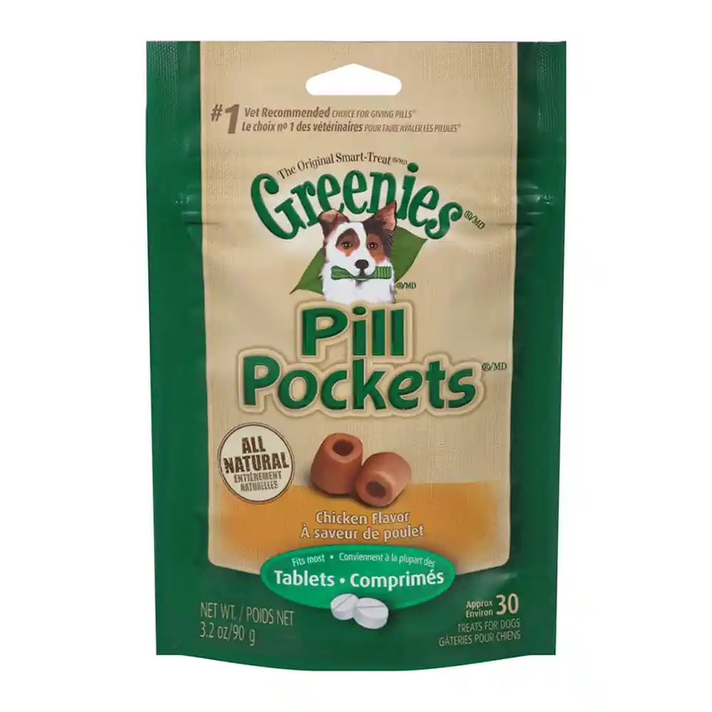 Pill Pockets Canine Chicken Flavor Dog Treats For Tablets 3.2-oz