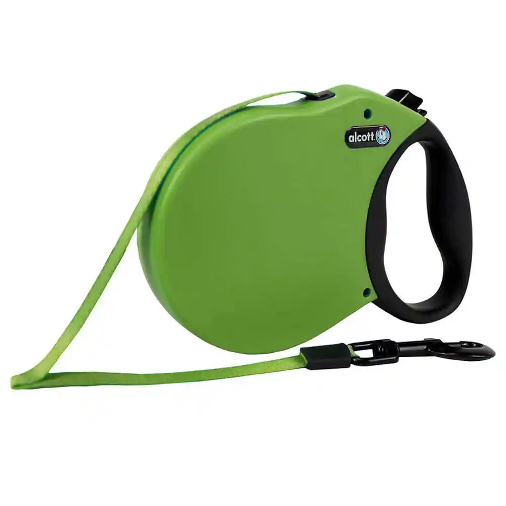Retract Leash- Medium -green